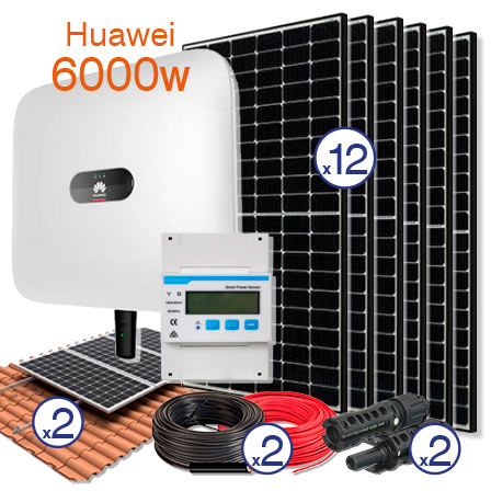 Kit Solar Conexion a Red – Huawei 6000w – Trifásico