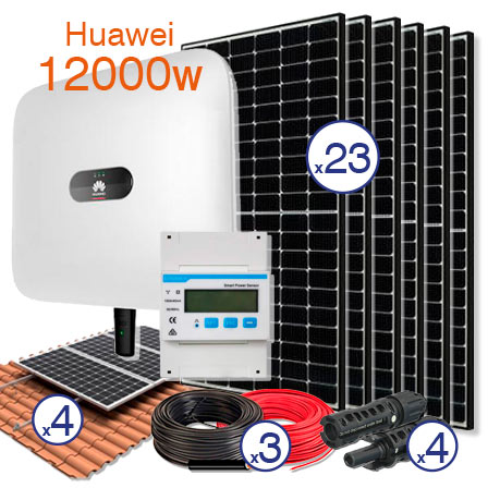 Kit Solar Conexion a Red – Huawei 12000w – Trifásico