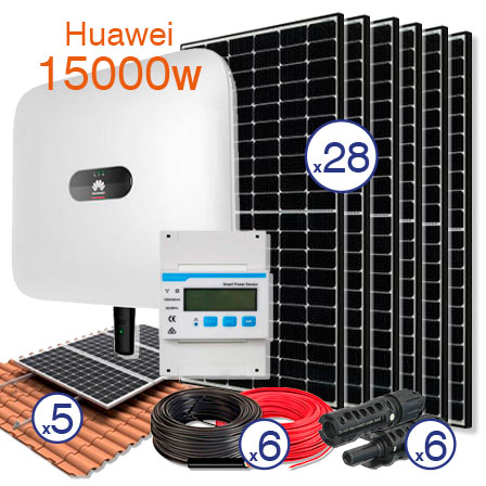 Kit Solar Conexion a Red – Huawei 15000w – Trifásico